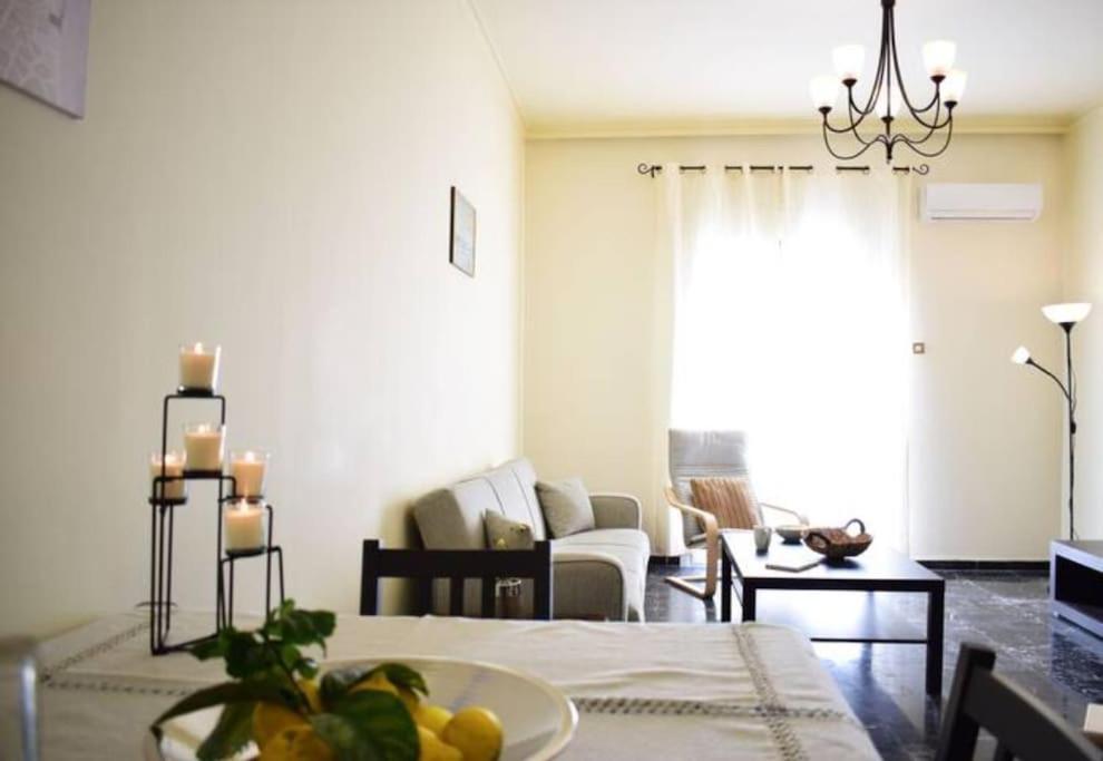 Marble Cool 2-Bedroom Down Town Yard House Киссамос Экстерьер фото