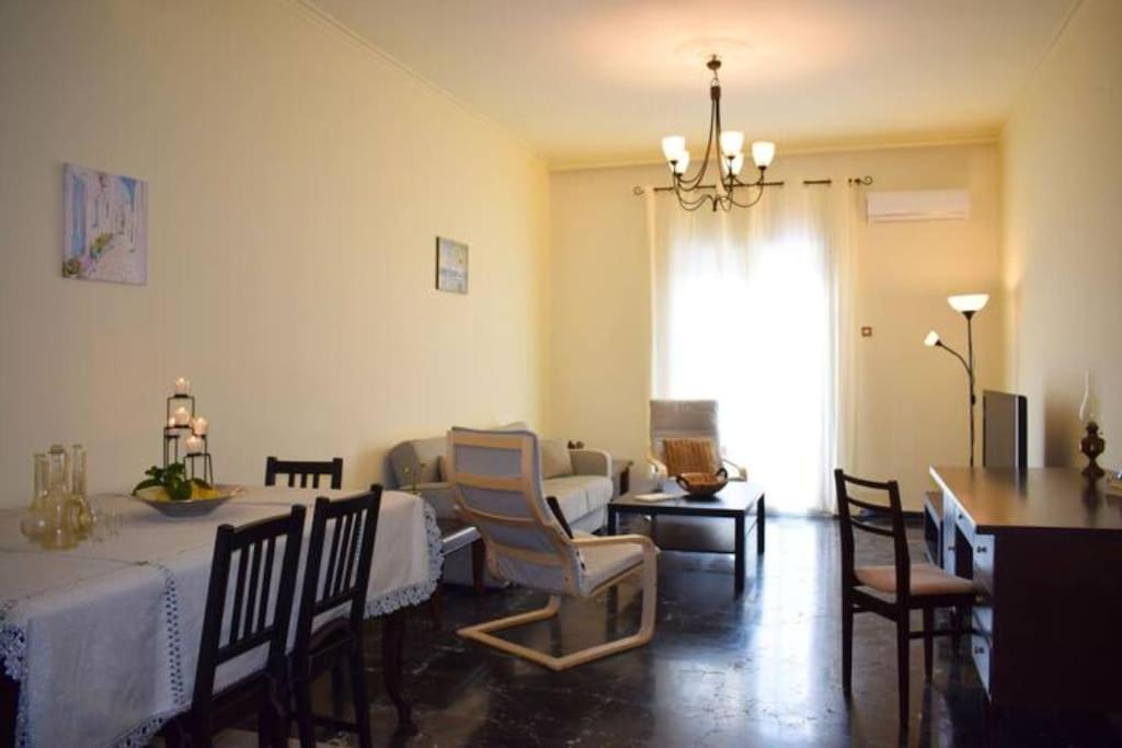Marble Cool 2-Bedroom Down Town Yard House Киссамос Экстерьер фото